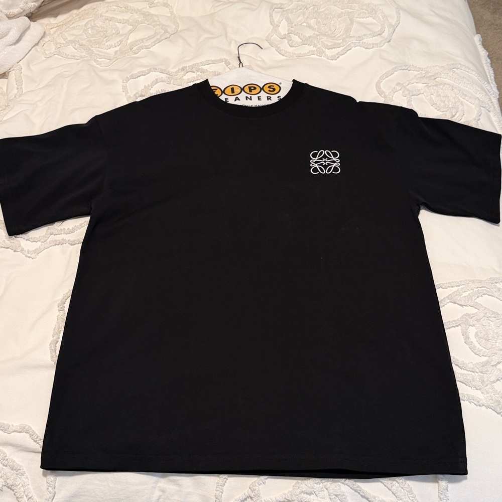 Loewe Black Short Sleeve Tee with Logo